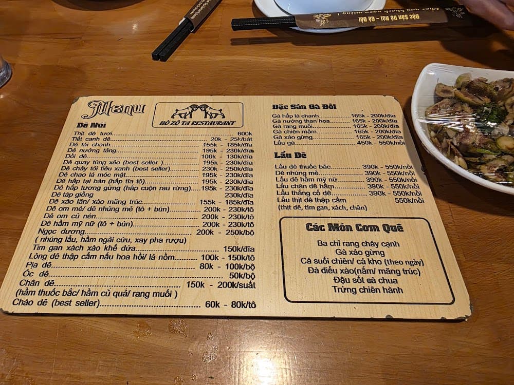 Nhà Hàng Hò Zô Ta